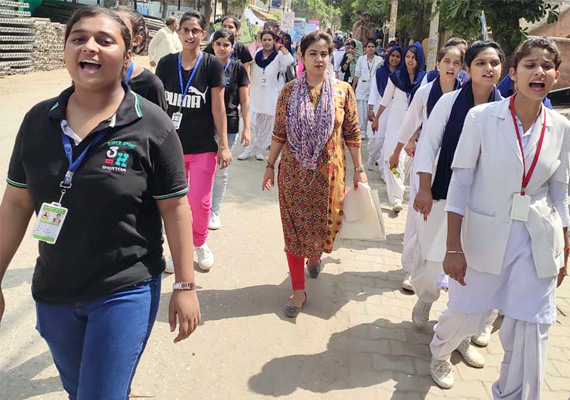 For stop plastic use (SAY NO TO PLASTIC), on 150th birth anniversary of Mahatma Gandhi 02 Oct 2019